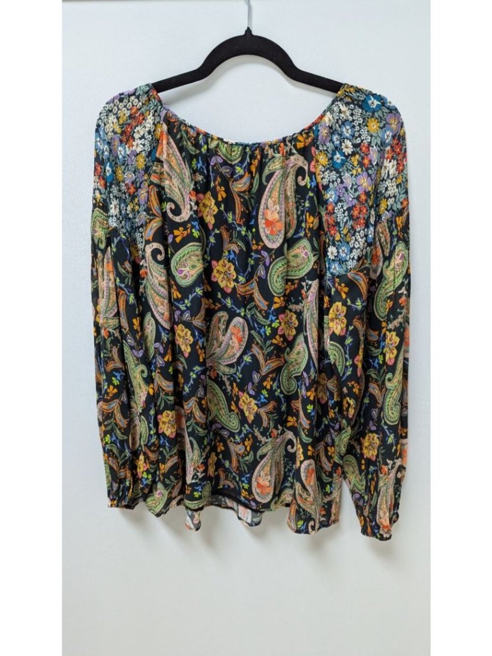 Johnny Was Multicolor Paisley Adele Blouse - Picture 2 of 2